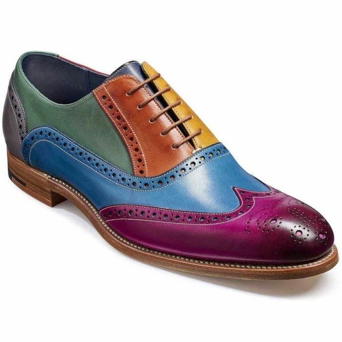 Mens colorful dress shoes