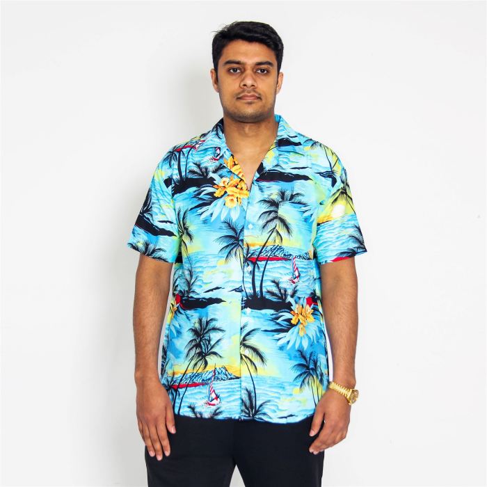 Hawaiian dress shirt mens