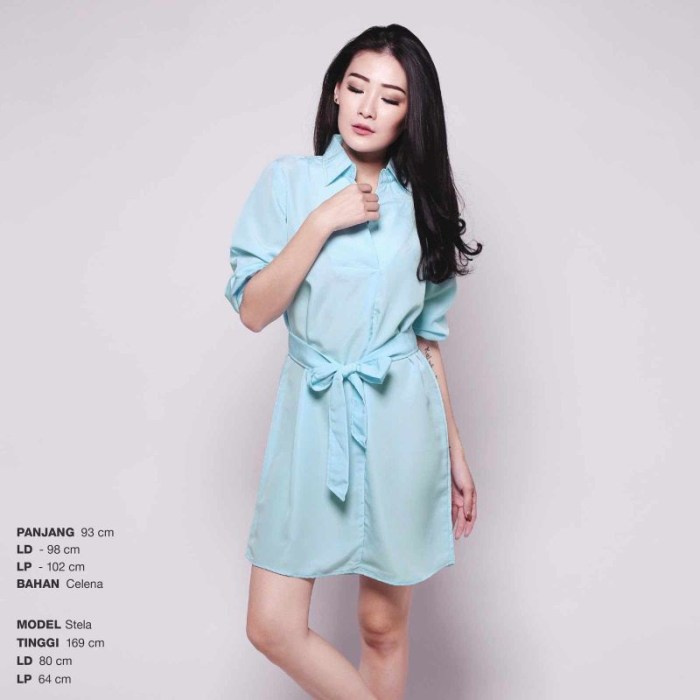 Women's high low shirt dress