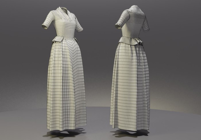 How to make a colonial style dress