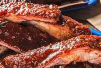 Pork competition ribs style