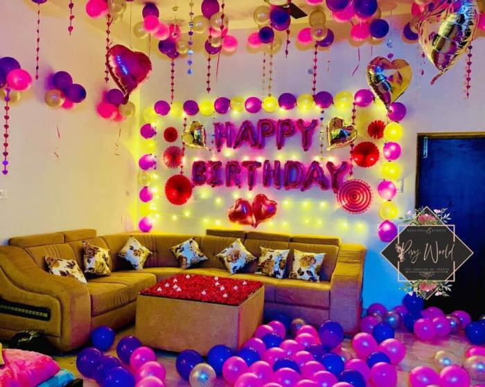 How to decorate living room for birthday party