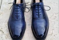 Mens navy dress shoes