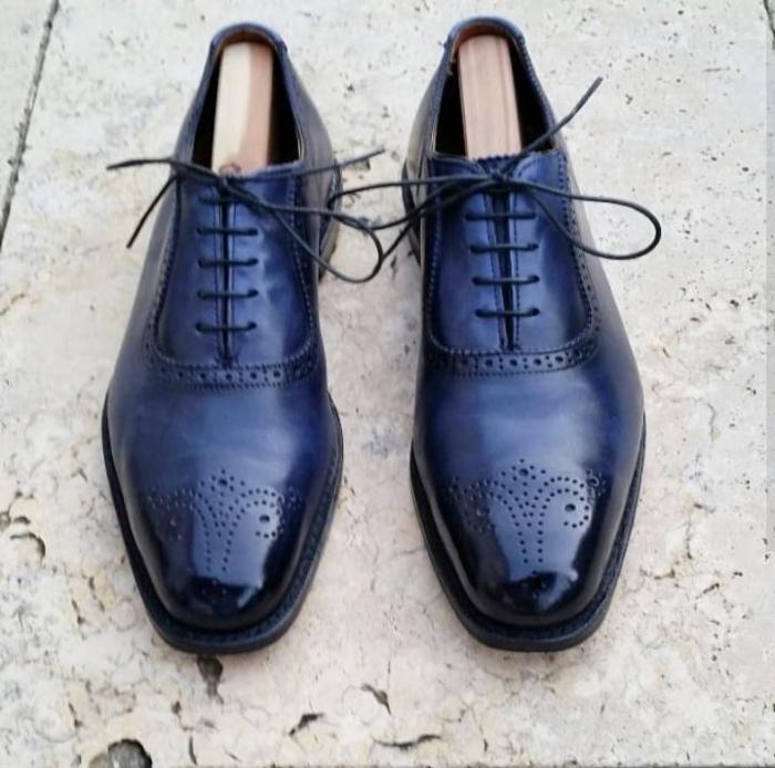 Mens navy dress shoes