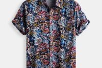 Printed dress shirts for men