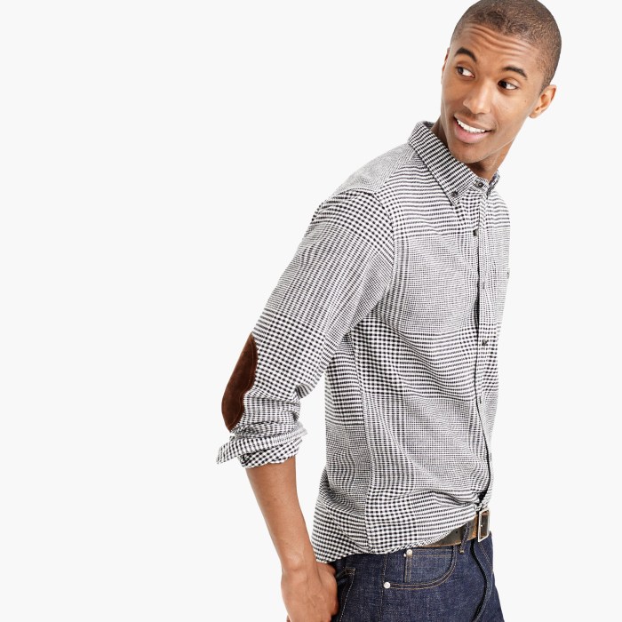 Mens dress shirts with elbow patches