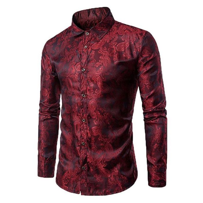 Printed dress shirts for men