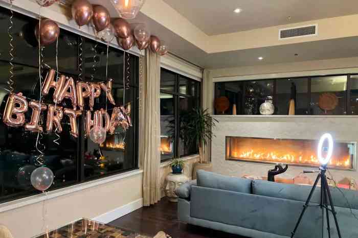 How to decorate living room for birthday party