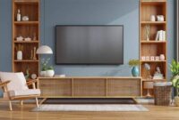 How to decorate tv unit in living room