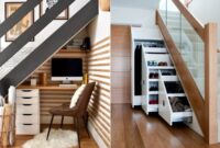 How to decorate a small room under staircase