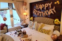 Who can decorate hotel room for birthday