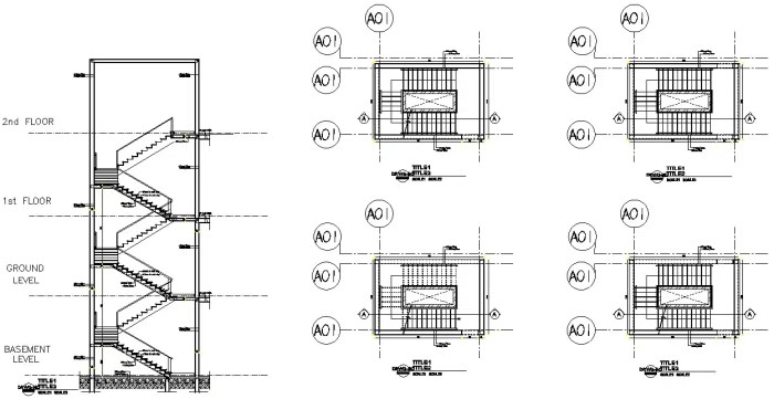 Desain tangga rumah model u