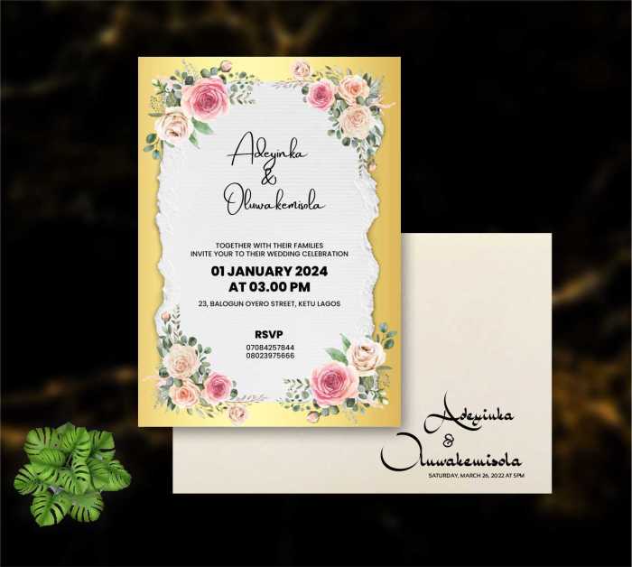 Wedding invitation