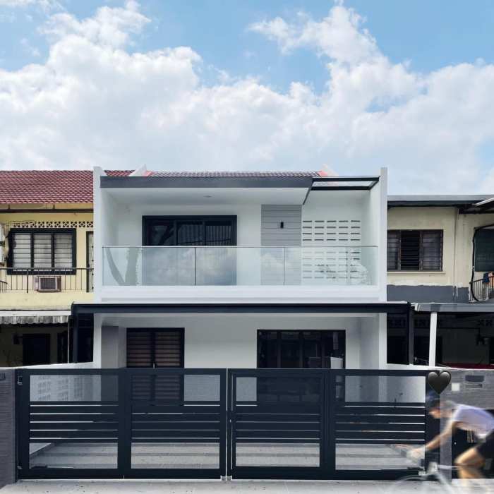 Desain teras rumah petak minimalis